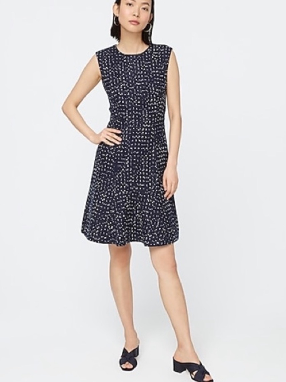 J. Crew NWT A-line dress in Spotted Tweed - Picture 2 of 12